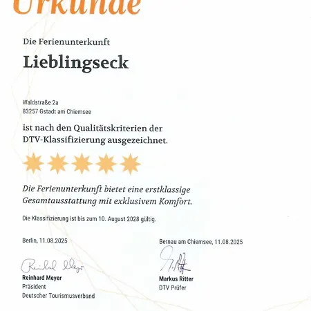Apartmán Lieblingseck Zertifiziert Nachhaltige 5-sterne - Direkt Am Chiemsee